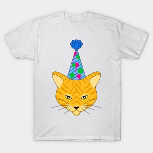 Happy Birthday Party Cat T-Shirt